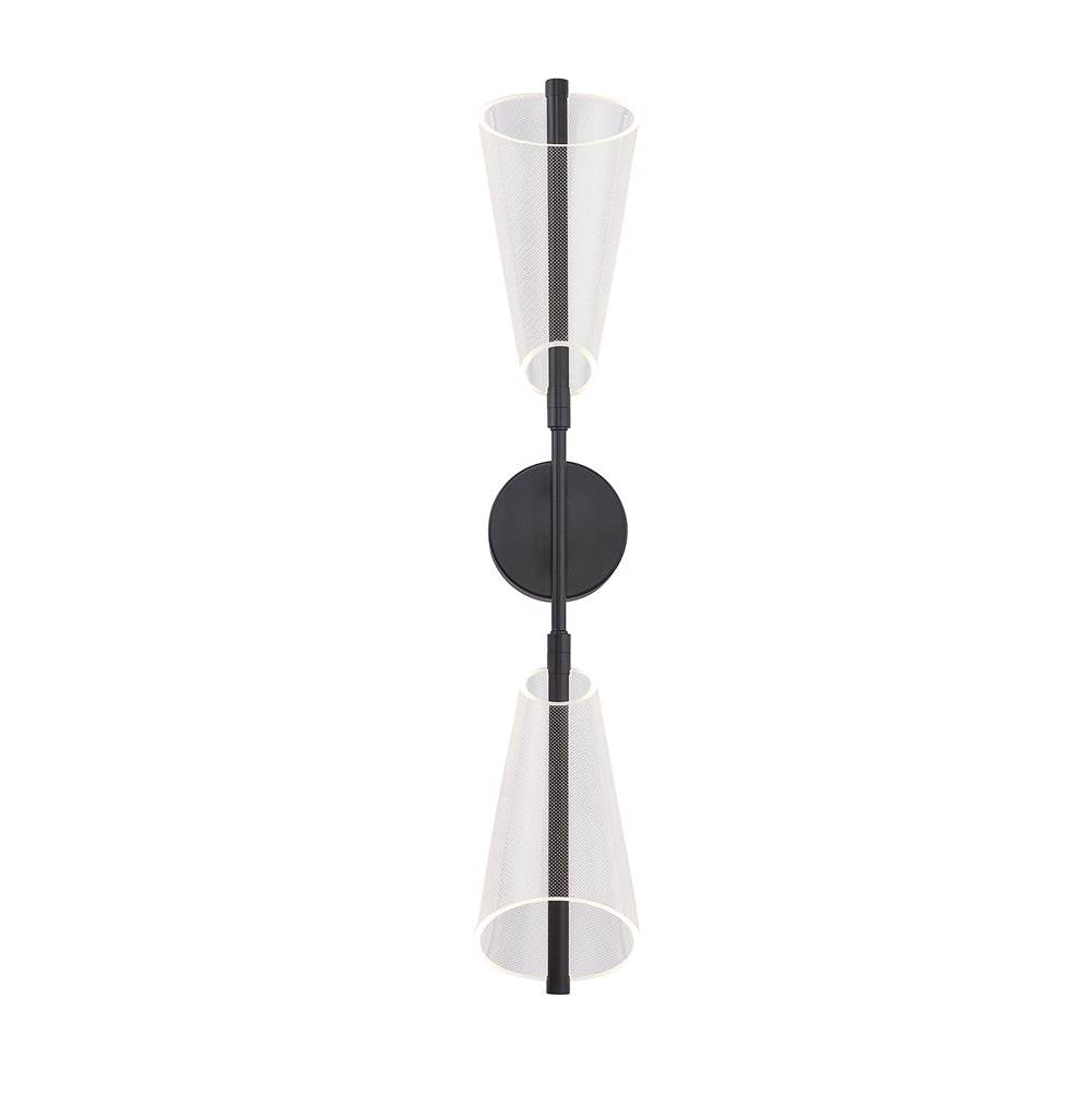 Kuzco Mulberry 29-in Brushed Gold/light Guide Led Wall Sconce