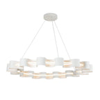 Kuzco CH18035-AW Antique White Nami 32-in Antique White Led Chandelier Image 1
