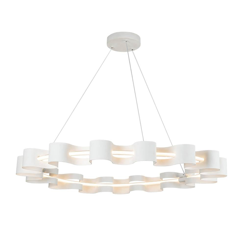 Kuzco CH18035-AW Antique White Nami 32-in Antique White Led Chandelier Image 1