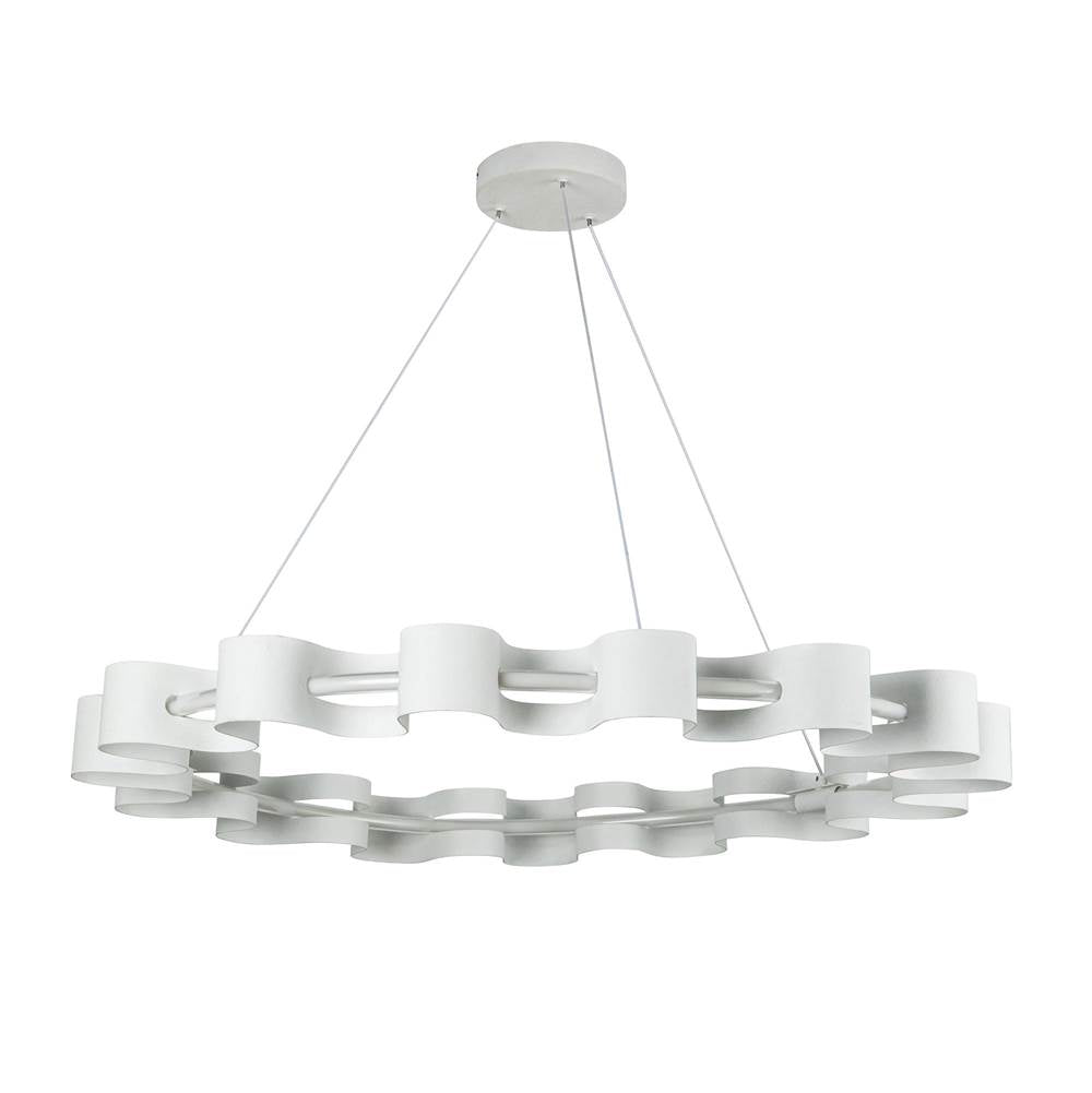 Kuzco Nami 32-in Antique White Led Chandelier