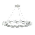 Kuzco Nami 32-in Antique White Led Chandelier