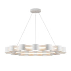 Kuzco CH18035-AW Antique White Nami 32-in Antique White Led Chandelier Image 4