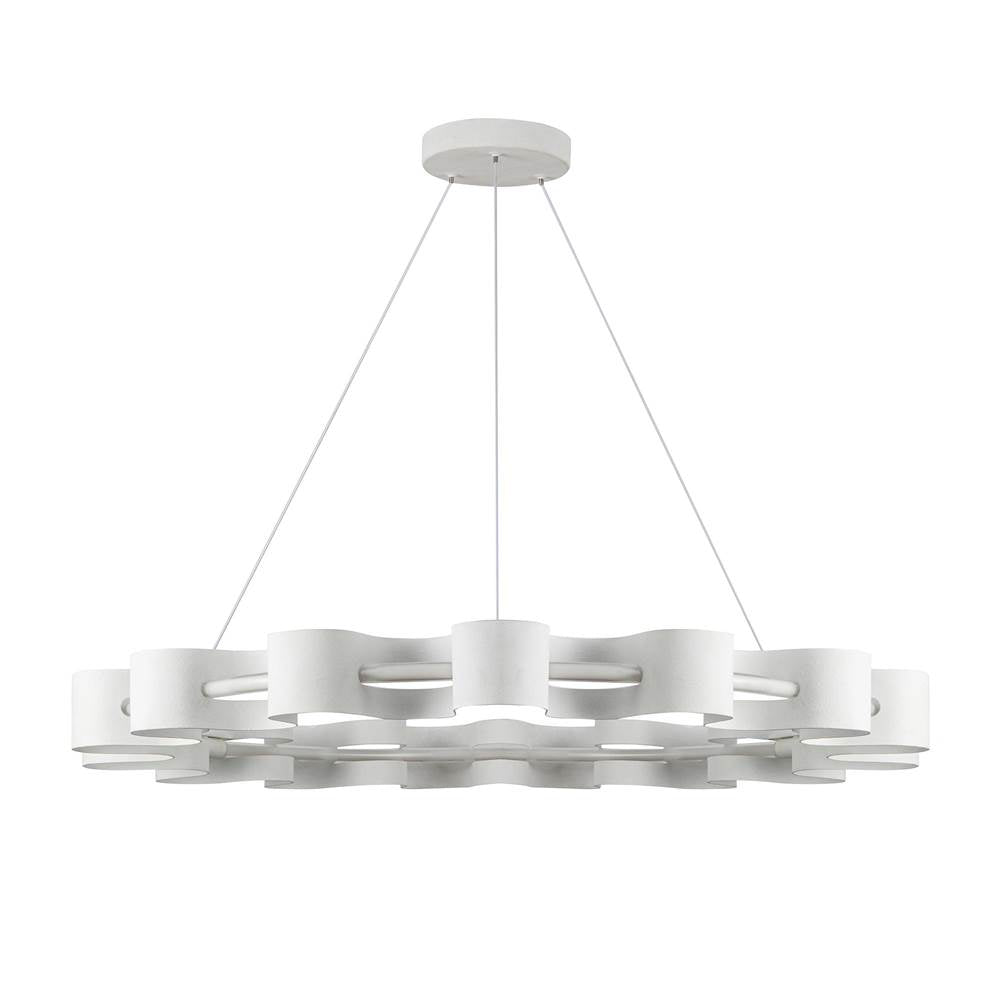 Kuzco CH18035-AW Antique White Nami 32-in Antique White Led Chandelier Image 3