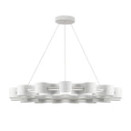 Kuzco CH18035-AW Antique White Nami 32-in Antique White Led Chandelier Image 3