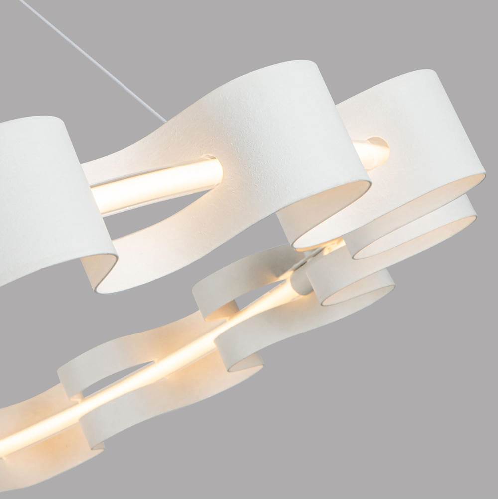 Kuzco CH18035-AW Antique White Nami 32-in Antique White Led Chandelier Image 2
