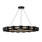 Kuzco CH18035-GBK Gloss Black Nami 32-in Gloss Black Led Chandelier Image 5