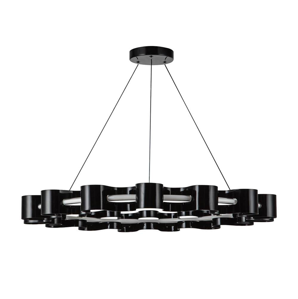 Kuzco CH18035-GBK Gloss Black Nami 32-in Gloss Black Led Chandelier Image 4