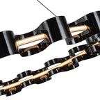 Kuzco CH18035-GBK Gloss Black Nami 32-in Gloss Black Led Chandelier Image 3
