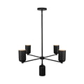 Kuzco CH57731-BK Black Nola 31-in Black 5 Lights Chandelier Image 1