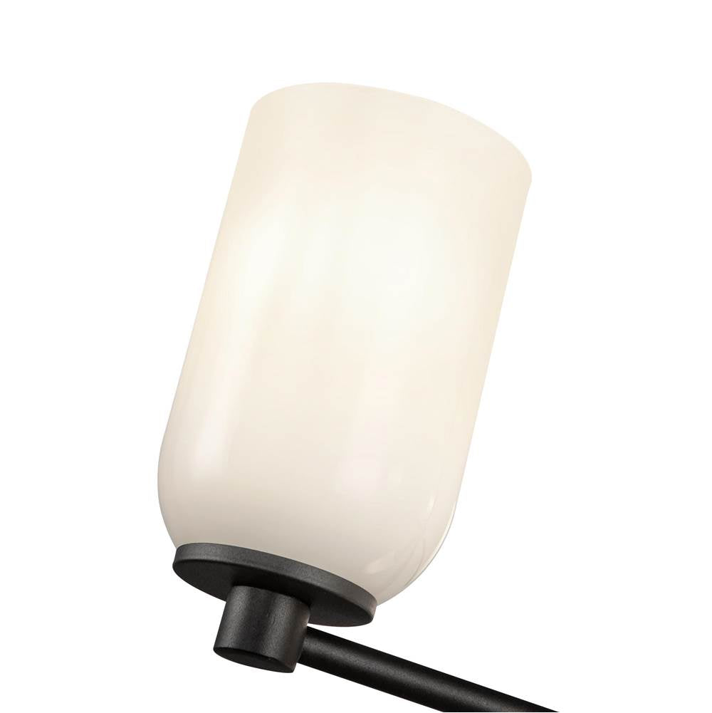 Kuzco CH57731-BK/GO Black,Glossy Opal Glass Nola 31-in Black/glossy Opal Glass 5 Lights Chandelier Image 3