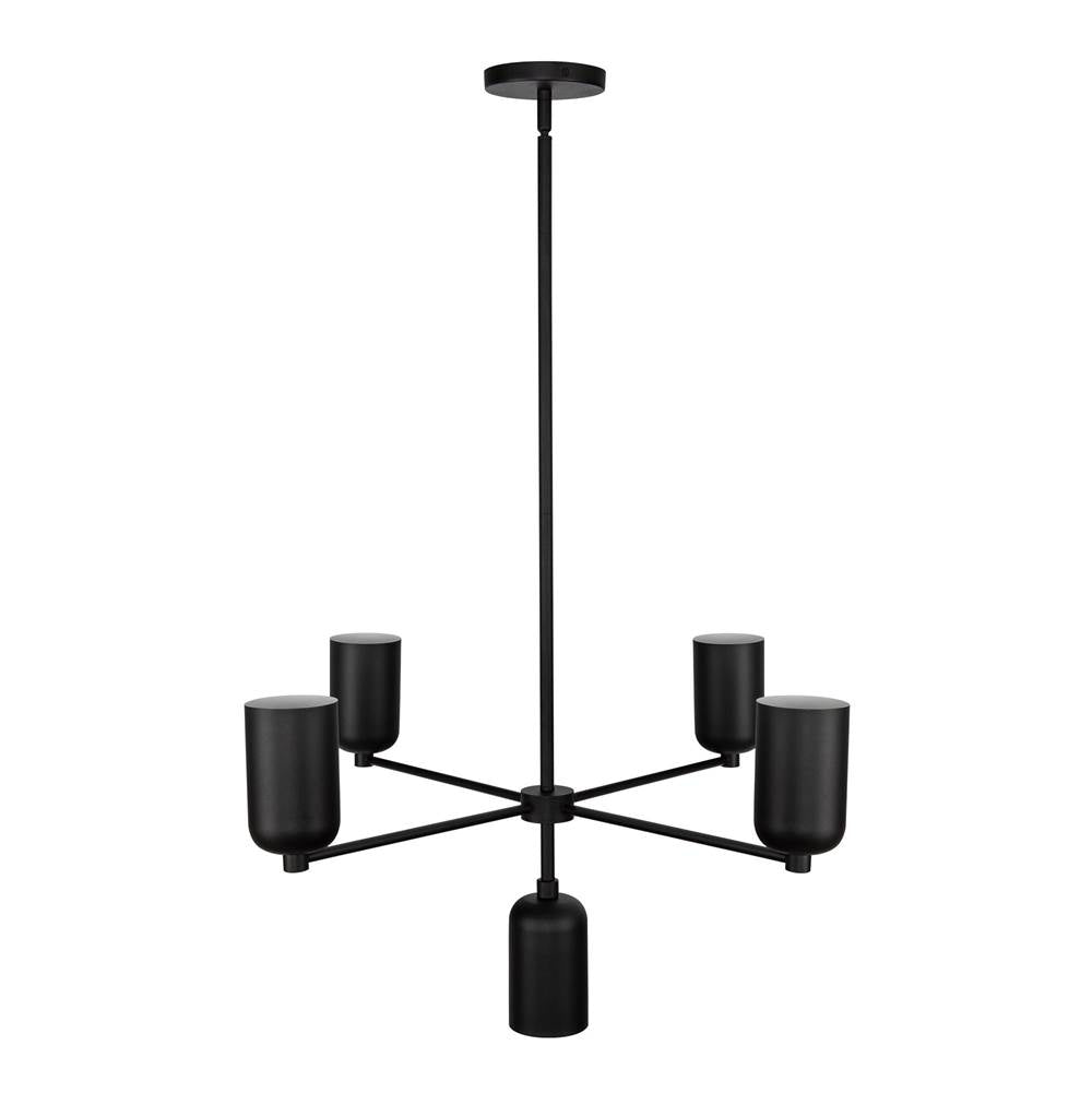 Kuzco Nola 31-in Black 5 Lights Chandelier