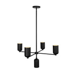 Kuzco CH57731-BK Black Nola 31-in Black 5 Lights Chandelier Image 4