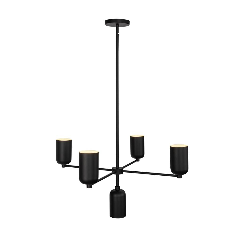 Kuzco CH57731-BK Black Nola 31-in Black 5 Lights Chandelier Image 4