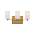 Kuzco VL57718-BG/GO Brushed Gold,Glossy Opal Glass Nola 18-in Brushed Gold/glossy Opal Glass Socket Vanity Light Image 1