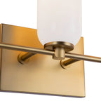 Kuzco VL57718-BG/GO Brushed Gold,Glossy Opal Glass Nola 18-in Brushed Gold/glossy Opal Glass Socket Vanity Light Image 3