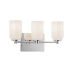 Kuzco Nola 18-in Brushed Gold/glossy Opal Glass Socket Vanity Light
