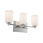 Kuzco VL57718-CH/GO Chrome,Glossy Opal Glass Nola 18-in Chrome/glossy Opal Glass Socket Vanity Light Image 2