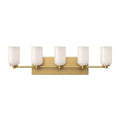 Kuzco VL57732-BG/GO Brushed Gold,Glossy Opal Glass Nola 31-in Brushed Gold/glossy Opal Glass Socket Vanity Light Image 1