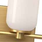 Kuzco Nola 31-in Brushed Gold/glossy Opal Glass Socket Vanity Light