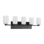 Kuzco Nola 31-in Brushed Gold/glossy Opal Glass Socket Vanity Light