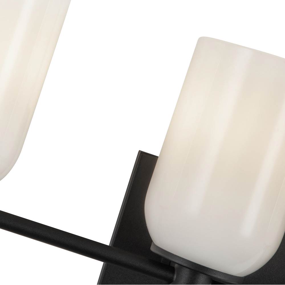 Kuzco VL57732-BK/GO Black,Glossy Opal Glass Nola 32-in Black/glossy Opal Glass 5 Lights Vanity Image 2
