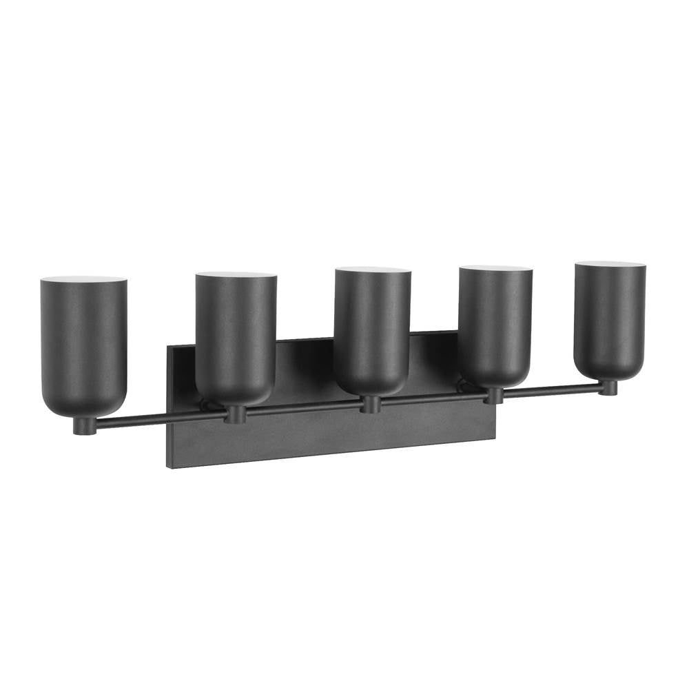 Kuzco Nola 31-in Brushed Gold/glossy Opal Glass Socket Vanity Light