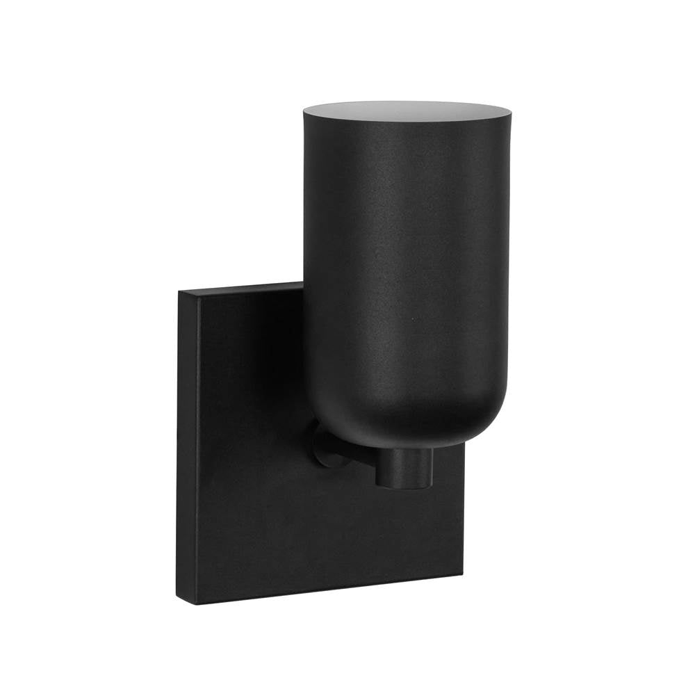 Kuzco Nola 3-in Brushed Gold/glossy Opal Glass Socket Wall Sconce