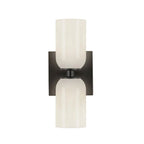 Kuzco WS57712-BK/GO Black,Glossy Opal Glass Nola 12-in Black/glossy Opal Glass 2 Lights Wall Sconce Image 4