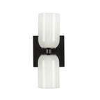Kuzco WS57712-BK/GO Black,Glossy Opal Glass Nola 12-in Black/glossy Opal Glass 2 Lights Wall Sconce Image 3