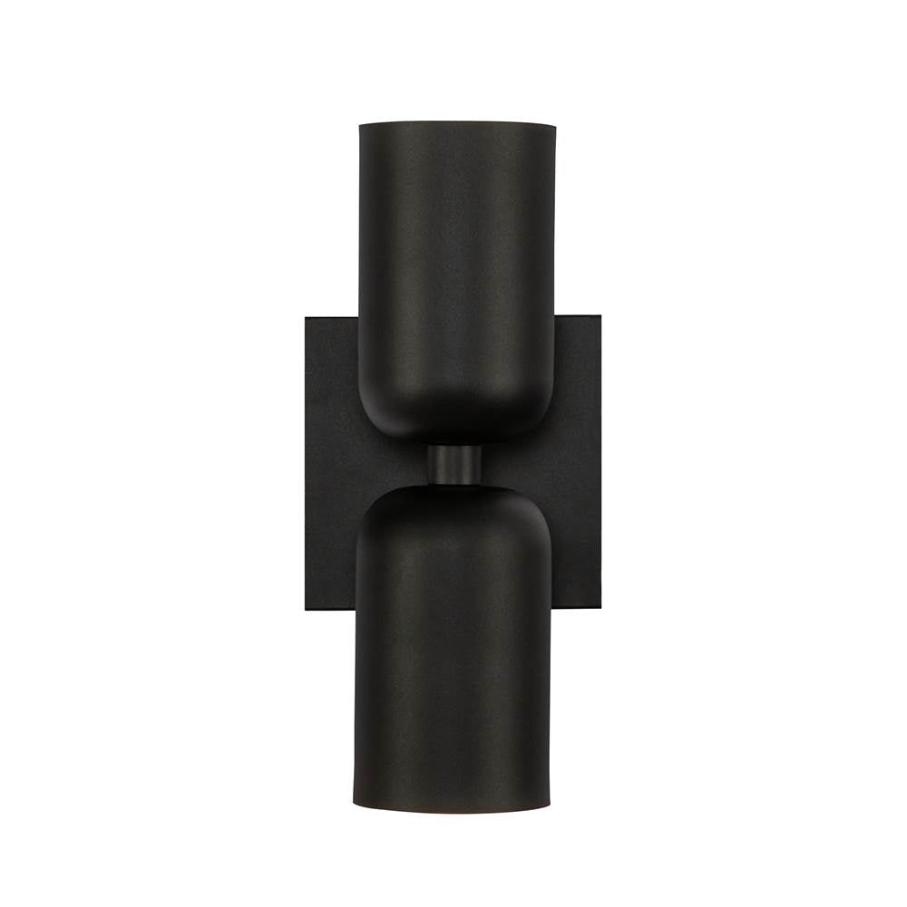 Kuzco WS57712-BK Black Nola 12-in Black 2 Lights Wall Sconce Image 3