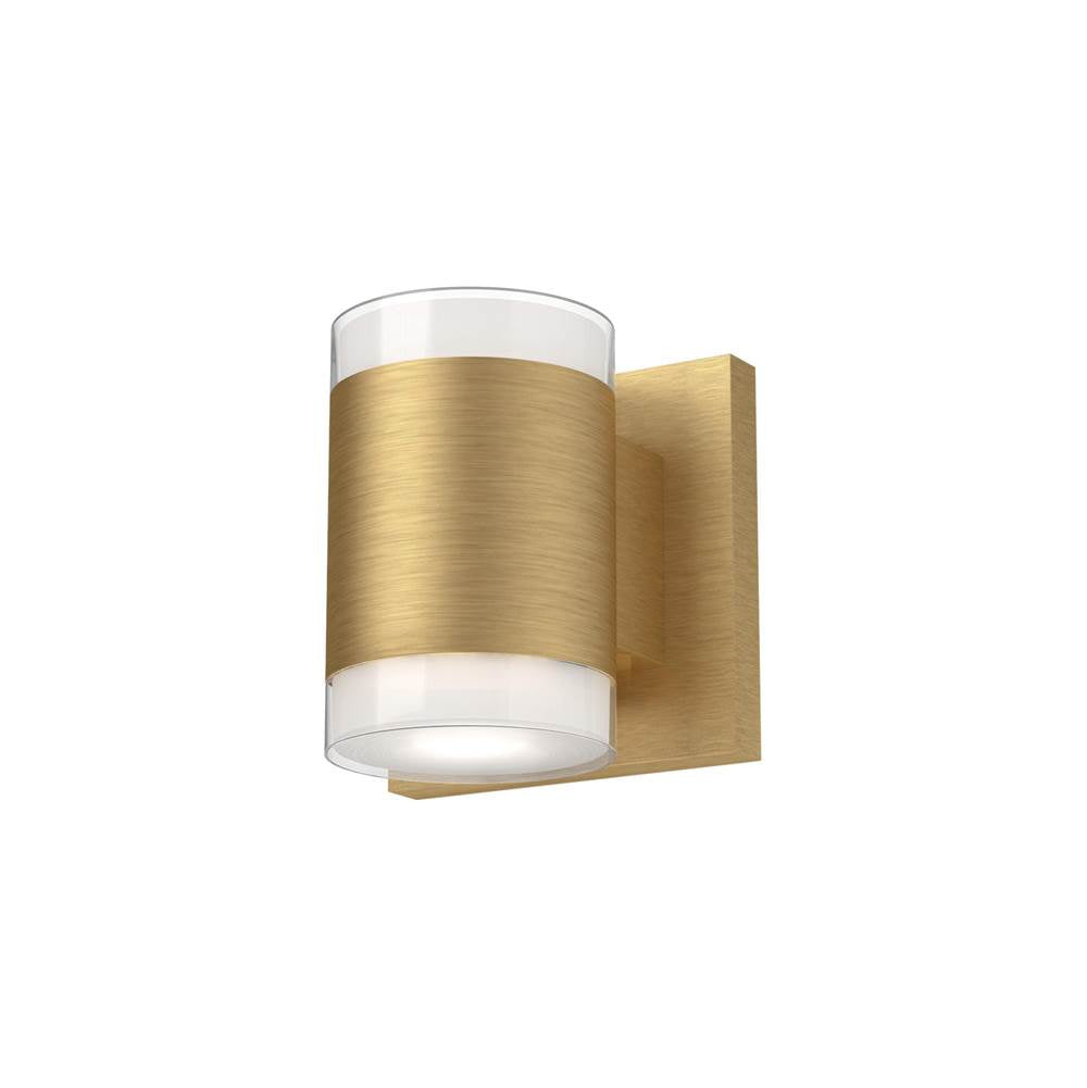 Kuzco Norfolk 5-in Brushed Gold Led Wall Sconce