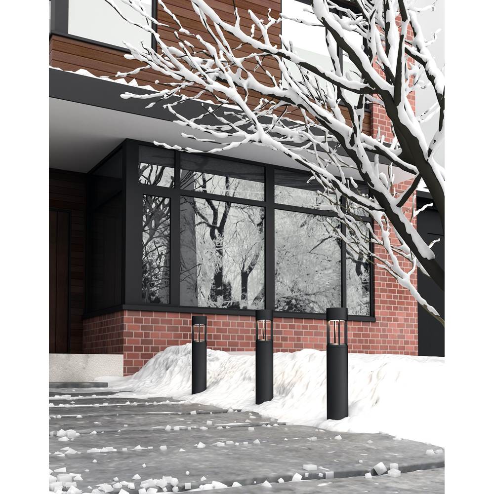 Kuzco Novato 36-in Black Led Exterior Bollard