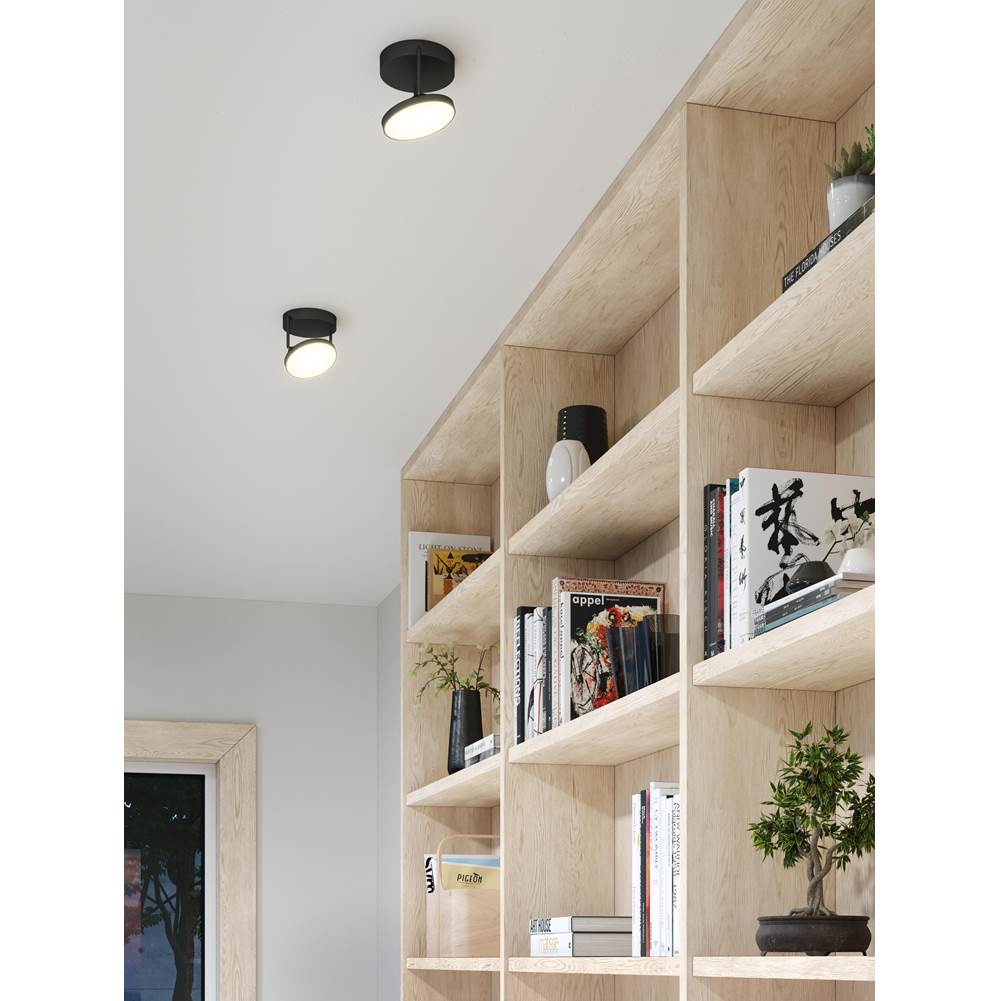 Kuzco SF72205-BK-UNV Black Novel 5-in Black Led Semi Flush Mount Image 3