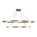 Kuzco CH79253-BG Brushed Gold Ovale 2 Layer Brushed Gold Led Chandelier Image 1