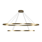 Kuzco Ovale 2 Layer Brushed Gold Led Chandelier