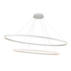 Kuzco CH79253-WH White Ovale 2 Layer White Led Chandelier Image 4