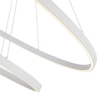 Kuzco CH79253-WH White Ovale 2 Layer White Led Chandelier Image 2