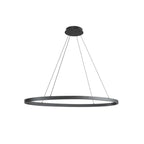 Kuzco Ovale 40-in Brushed Gold Led Linear Pendant