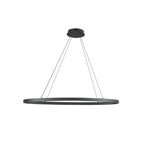 Kuzco LP79140-BK Black Ovale 40-in Black Led Linear Pendant Image 3
