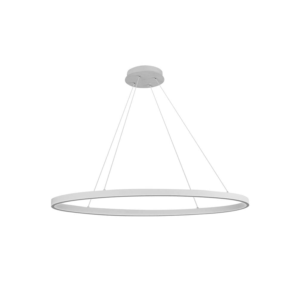 Kuzco Ovale 40-in Brushed Gold Led Linear Pendant