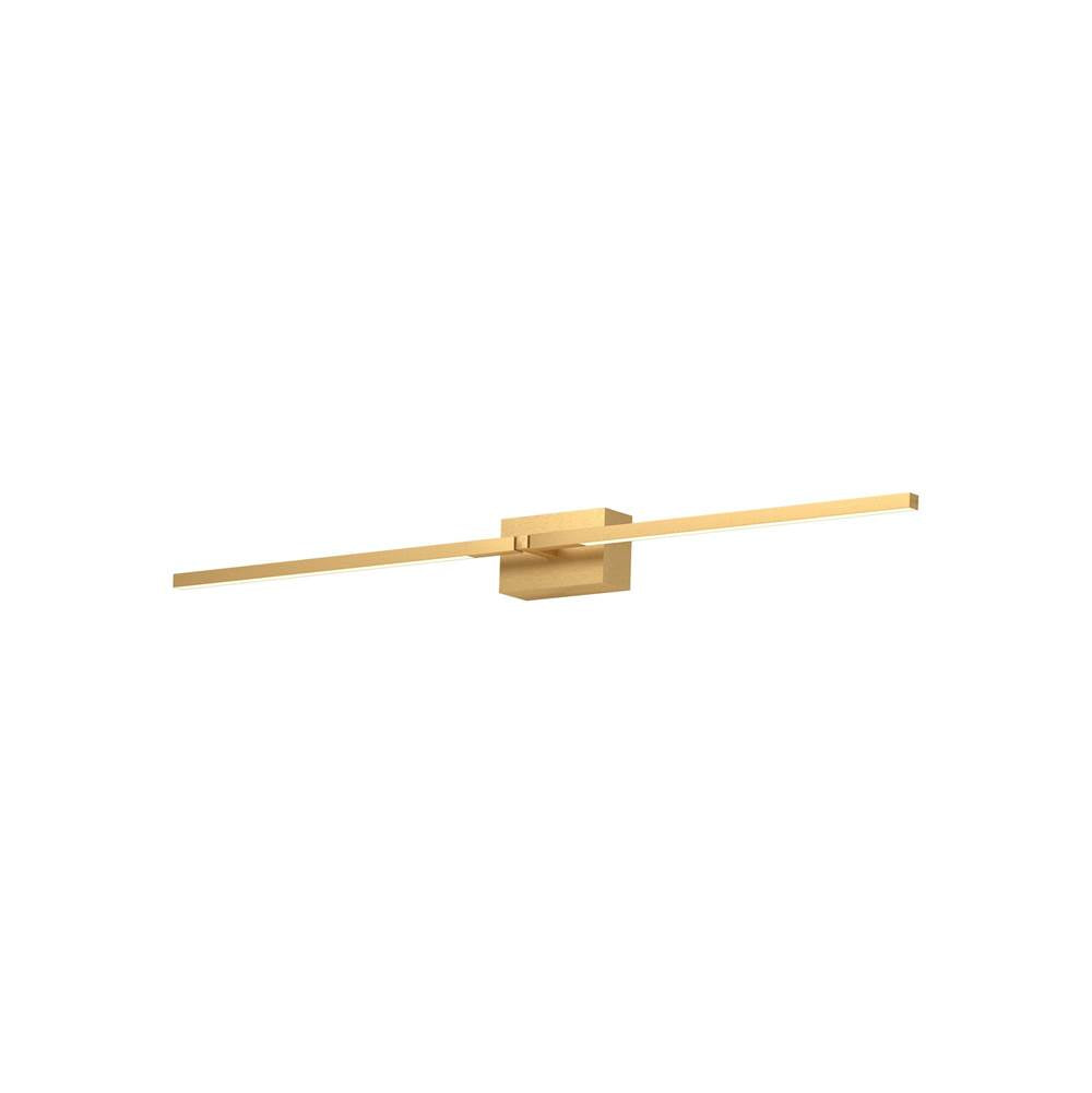 Kuzco Pandora 36-in Brushed Gold Led Wall Sconce
