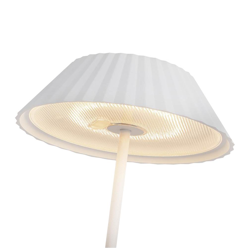 Kuzco TL66714-WH White Pela 6-in White Led Table Lamp Image 2