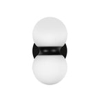 Kuzco EW77209-BK/OP Black,Opal Glass Peri 9-in Black/opal Glass Led Exterior Wall Image 4