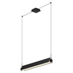 Kuzco LP73536-BK/WH Black,White Phoenix 36-in Black/white Led Linear Pendant Image 1