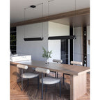 Kuzco Phoenix 36-in Black/white Led Linear Pendant