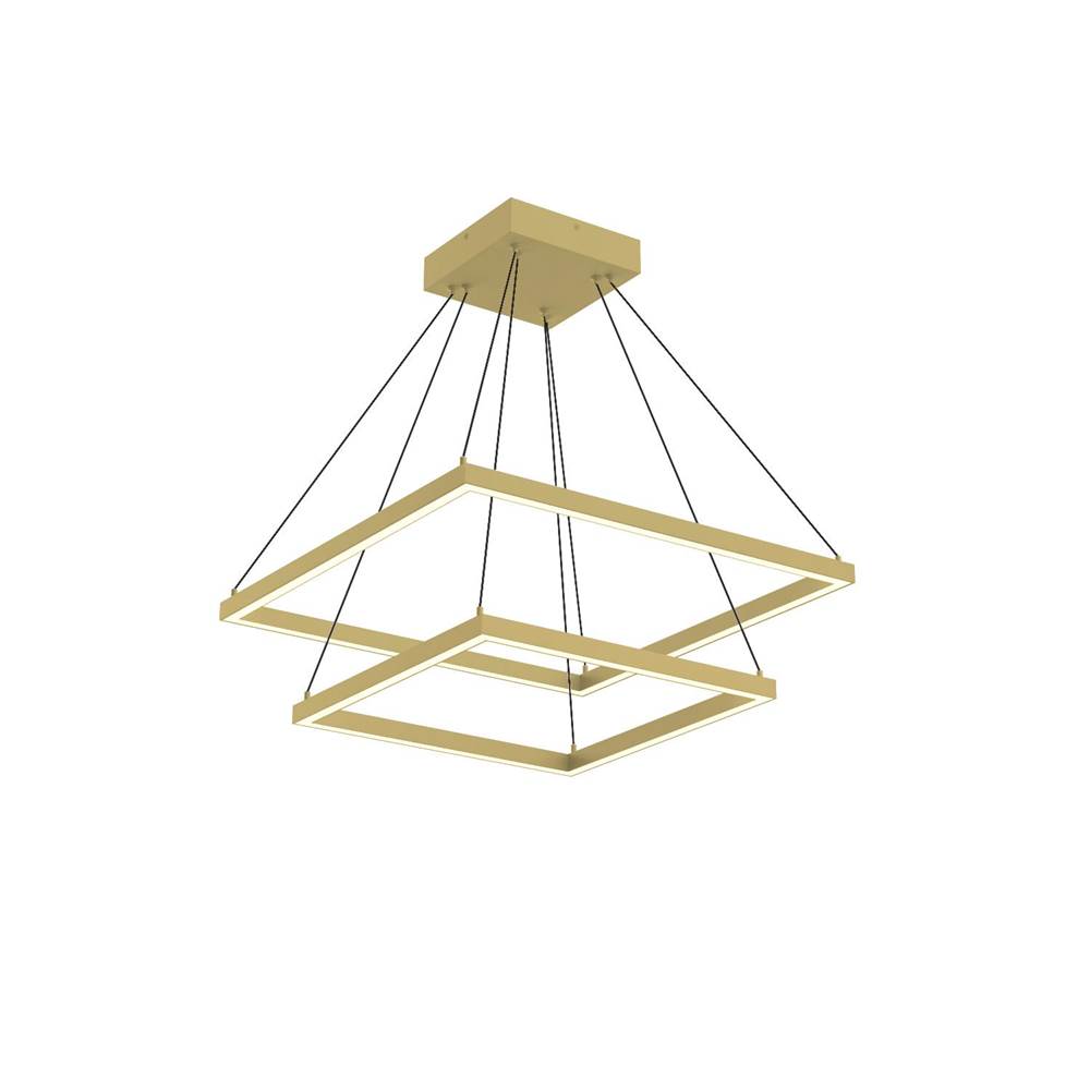 Kuzco Piazza 24-in Brushed Gold Led Chandeliers