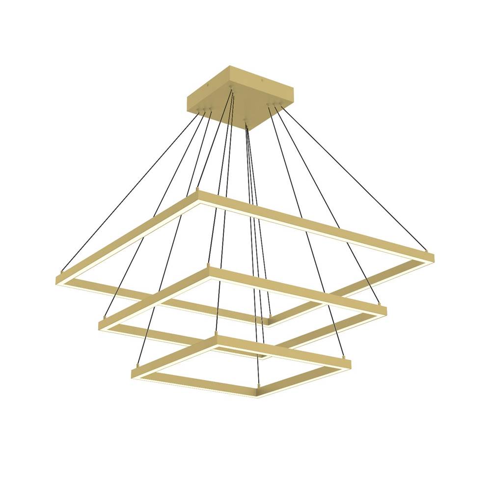 Kuzco Piazza 32-in Brushed Gold Led Chandeliers