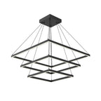 Kuzco Piazza 32-in Black Led Chandeliers