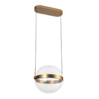 Kuzco Pisces 12-in Brushed Gold/light Guide Led Pendant