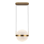 Kuzco PD75912-BG/LG-3CCT Brushed Gold,Light Guide Pisces 12-in Brushed Gold/light Guide Led Pendant Image 4